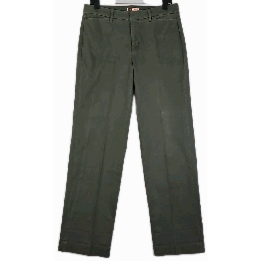 Faded Glory ~Woman Size 10~ Olive Army Green Chino Pants Stretch.